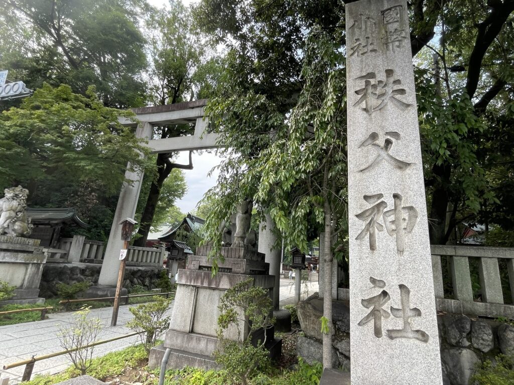 埼玉県秩父市にある秩父神社の鳥居